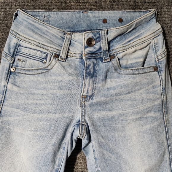 G-Star Raw Midge Saddle Mid Rise Bootleg Fit Jeans Size 24/30 - Picture 5 of 12